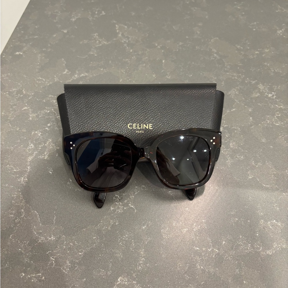 Celine Dark Tortoise Sunglasses